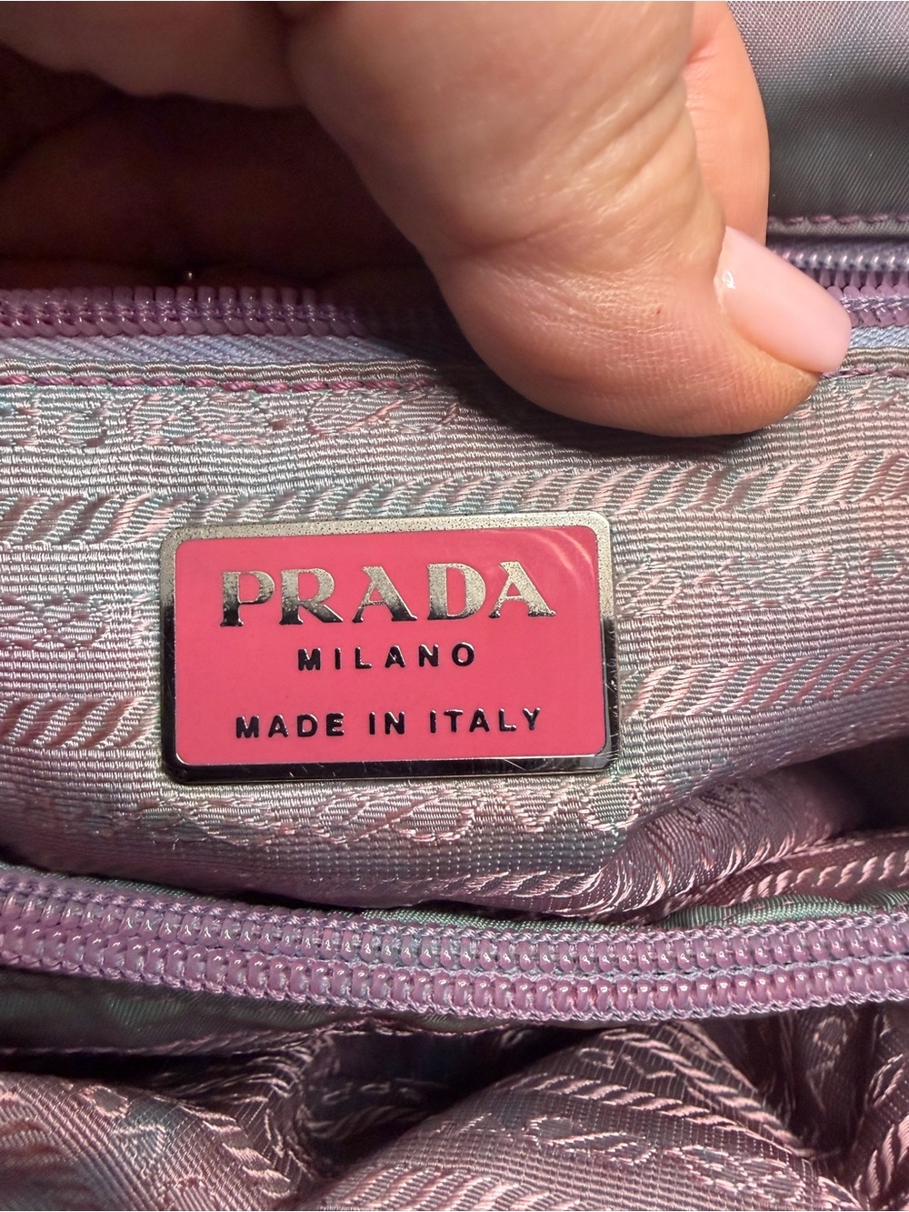 Prada Teal Nylon Tote with Top Handles - Picture 5 of 5